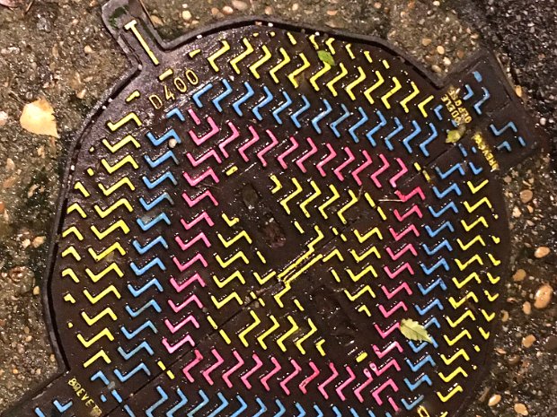 Les plaques d'égouts