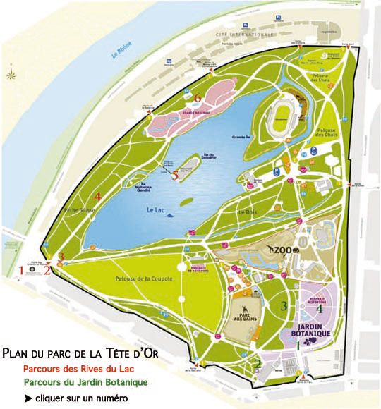 carte des parcours